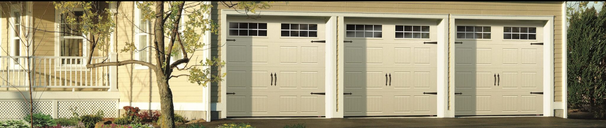 triple garage doors
