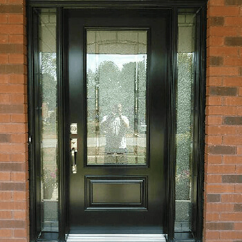 Front Entrance Door with Decorative Glass