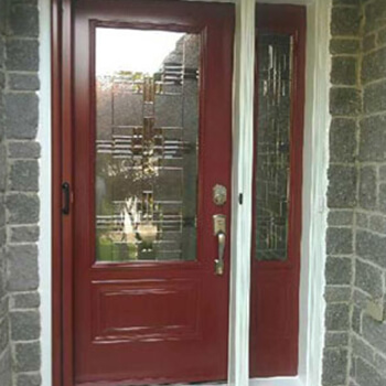 Front Entrance Door with Decorative Glass