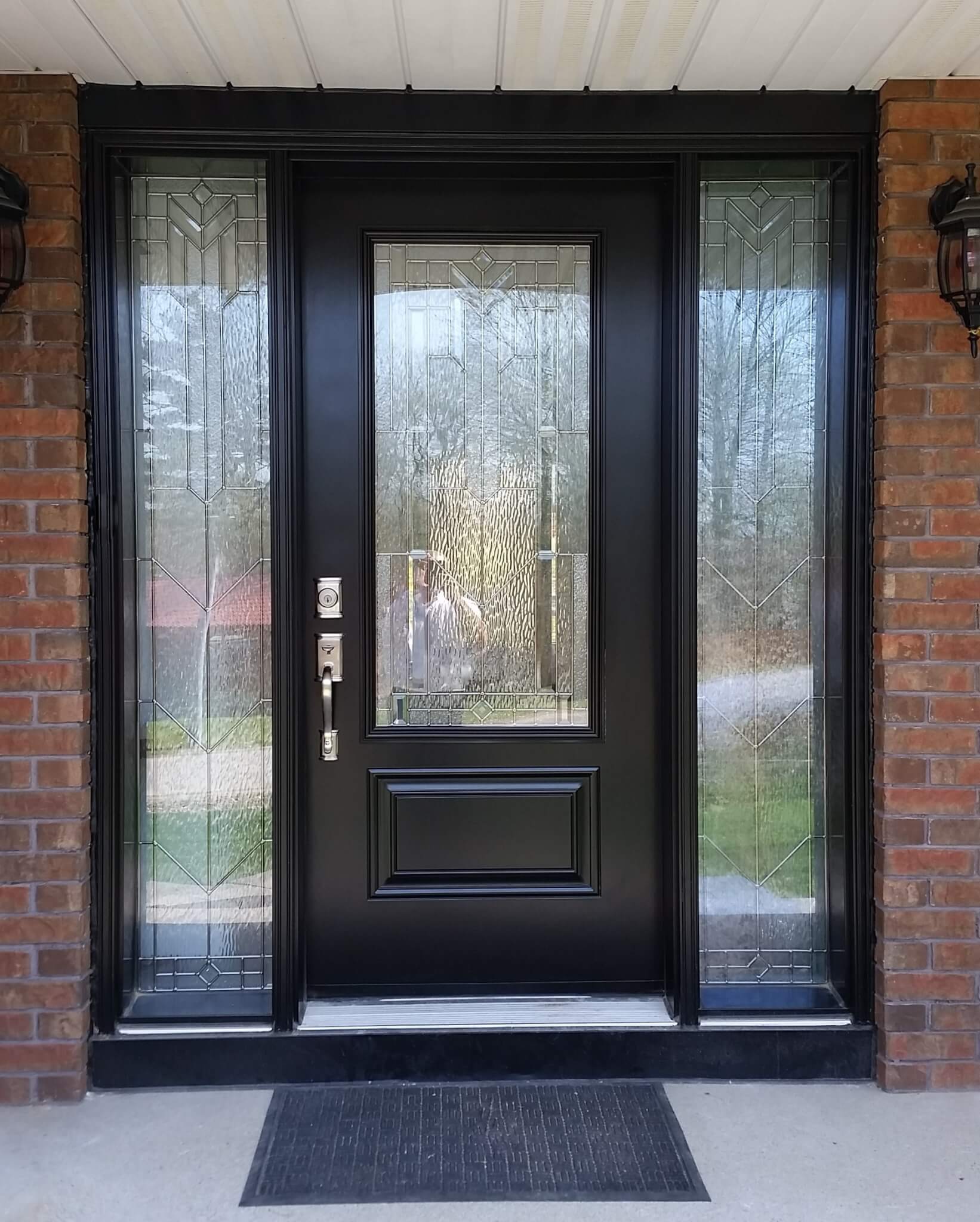 Front Entrance Door with Decorative Glass