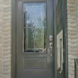 Front Entrance Door with Decorative Glass