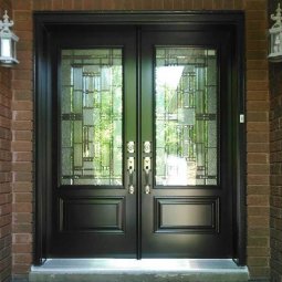 Front Entrance Door with Decorative Glass