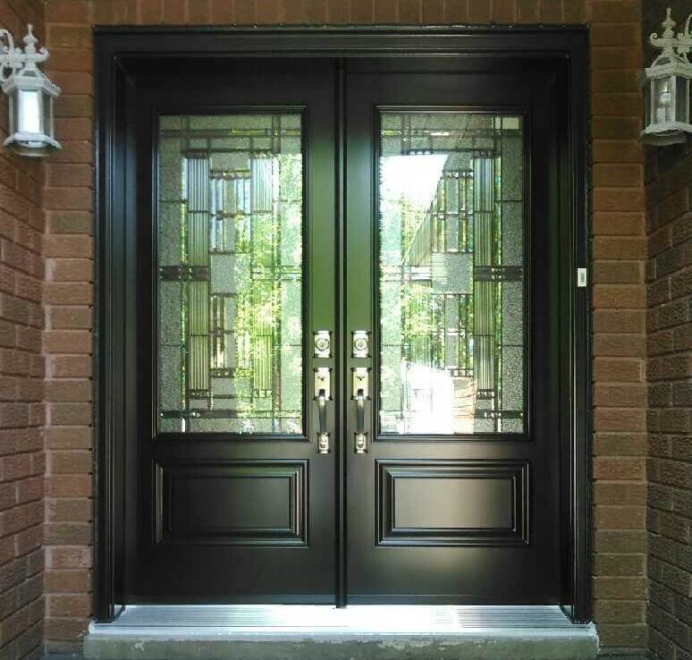 Front Entrance Door with Decorative Glass