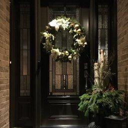 Front Entrance Door with Decorative Glass