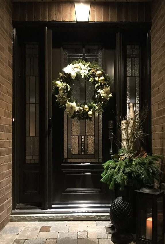 Front Entrance Door with Decorative Glass