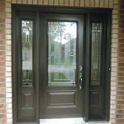 Front Entrance Door with Decorative Glass