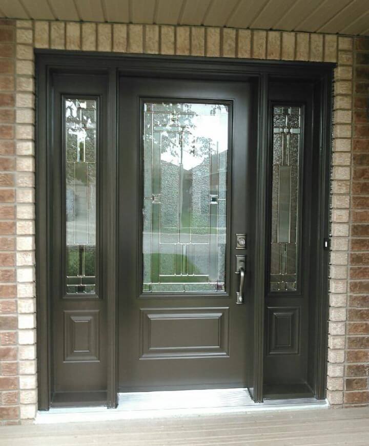 Front Entrance Door with Decorative Glass