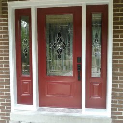 Front Entrance Door with Decorative Glass