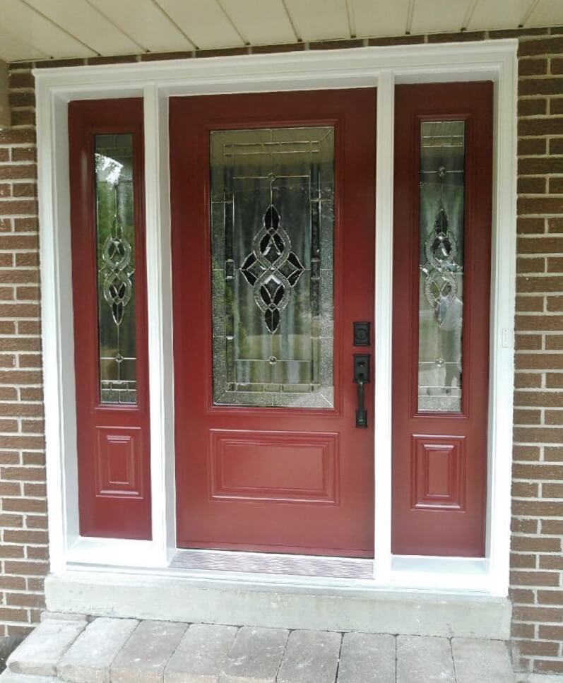 Front Entrance Door with Decorative Glass