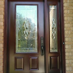 Front Entrance Door with Decorative Glass