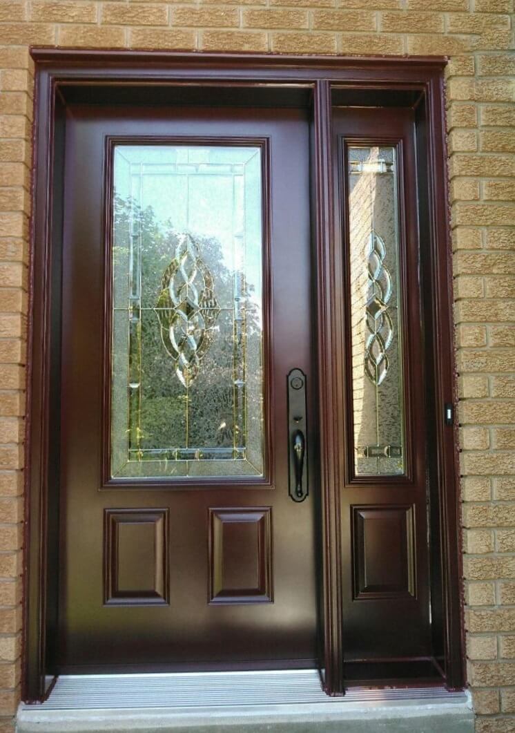 Front Entrance Door with Decorative Glass