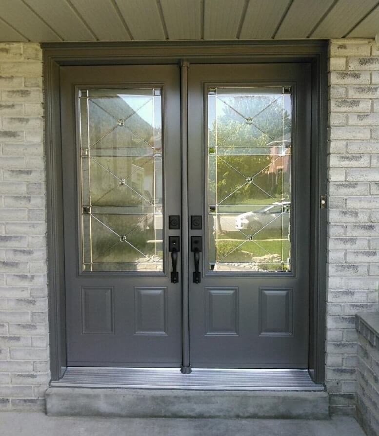 Front Entrance Door with Decorative Glass