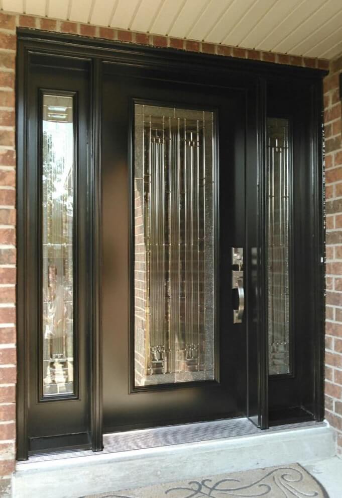 Front Entrance Door with Decorative Glass