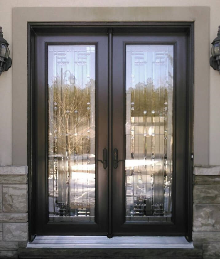 Front Entrance Door with Decorative Glass