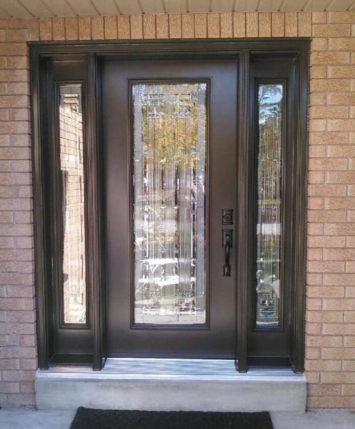 Front Entrance Door with Decorative Glass