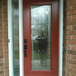 Front Entrance Door with Decorative Glass