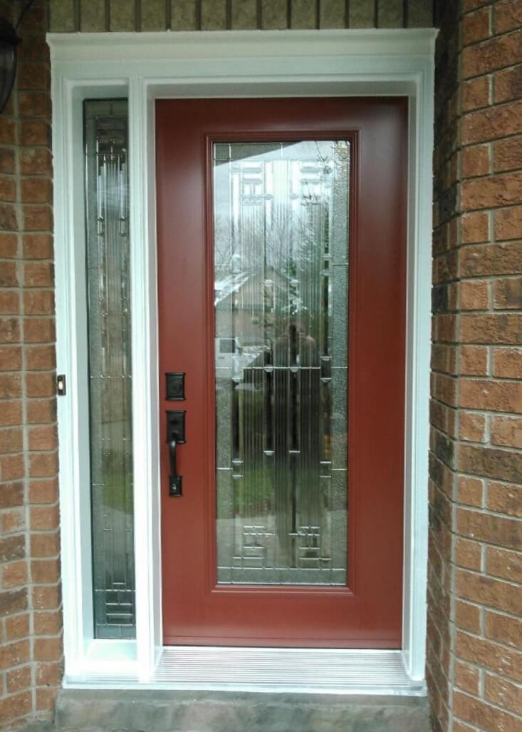 Front Entrance Door with Decorative Glass