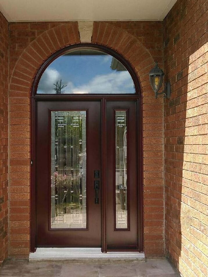 Front Entrance Door with Decorative Glass