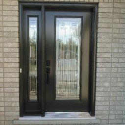 Front Entrance Door with Decorative Glass