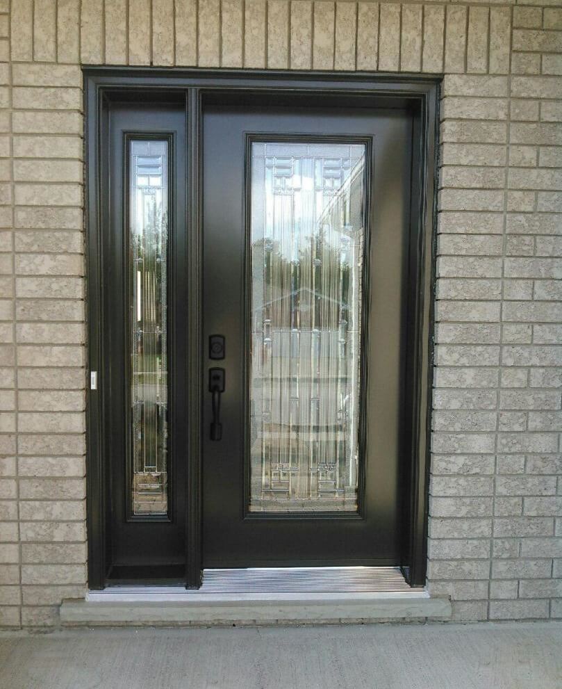 Front Entrance Door with Decorative Glass