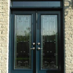 Front Entrance Door with Decorative Glass