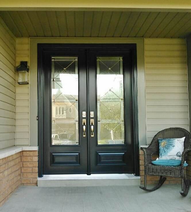 Front Entrance Door with Decorative Glass