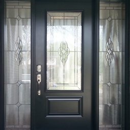 Front Entrance Door with Decorative Glass