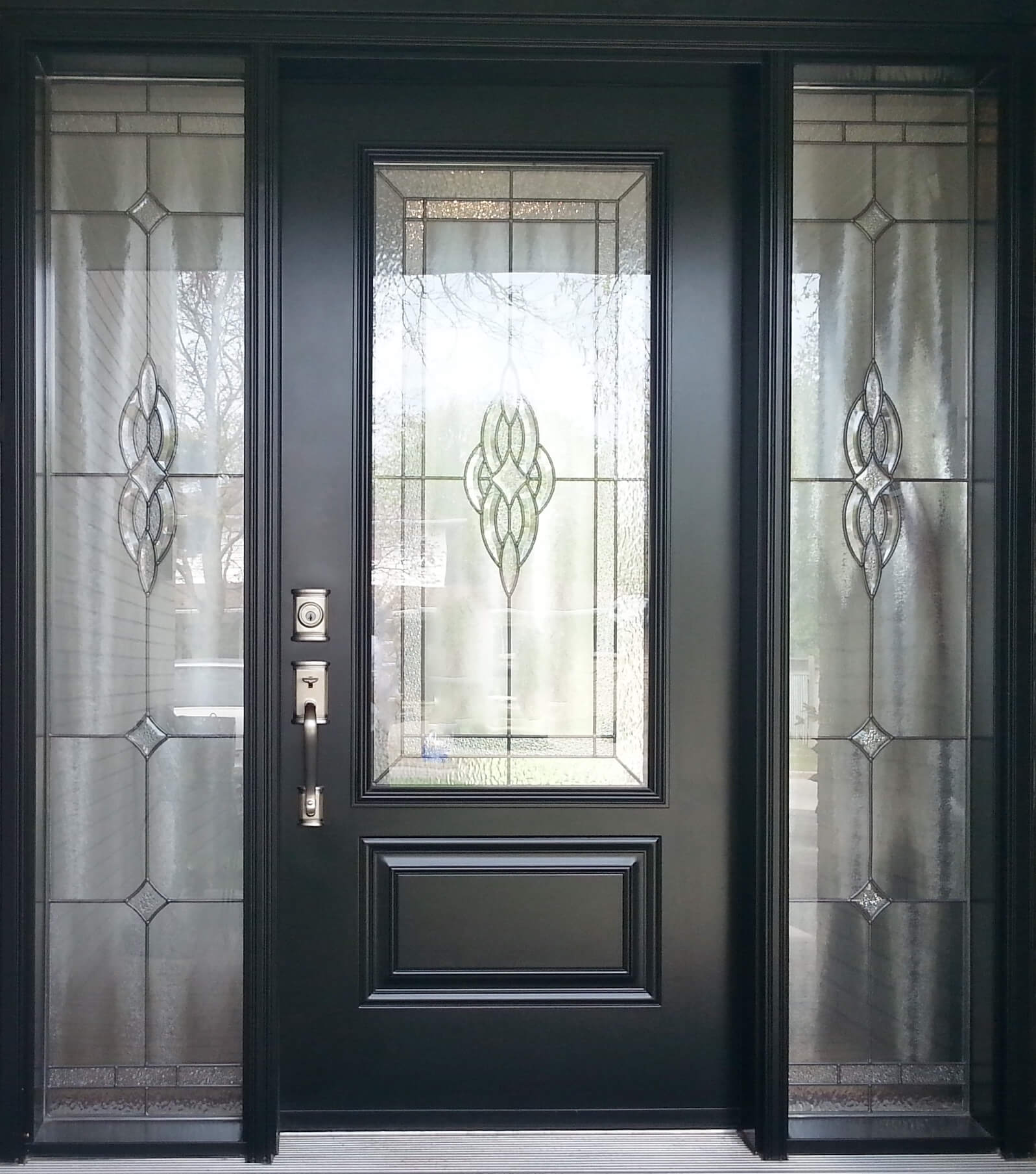 Front Entrance Door with Decorative Glass