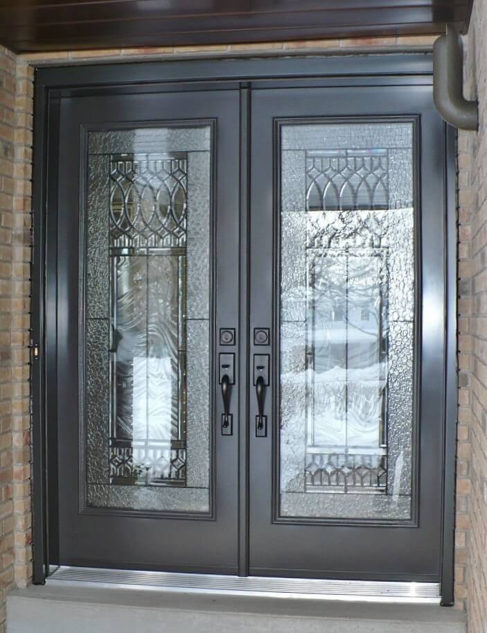 Front Entrance Door with Decorative Glass