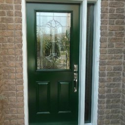 Front Entrance Door with Decorative Glass