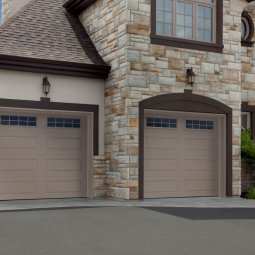 tan garage doors