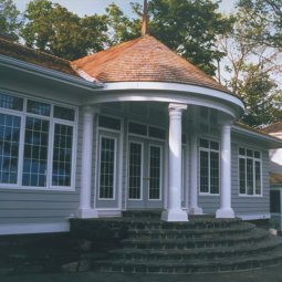 casement white internal grill with transom