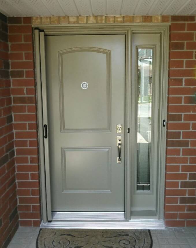 fiberglass 2pct grey taupe beige single full sidelite york glass hide a screen