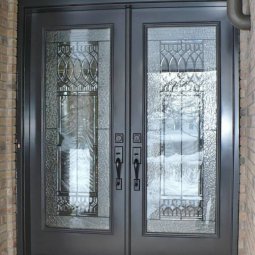 steel 2064 full decorative glass black