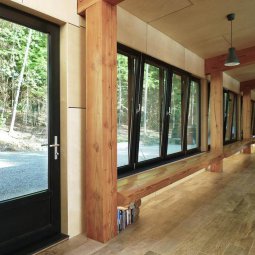 tilt and turn black inside outside blackbirch entry inside view