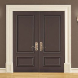 Dark Brown Double Doors