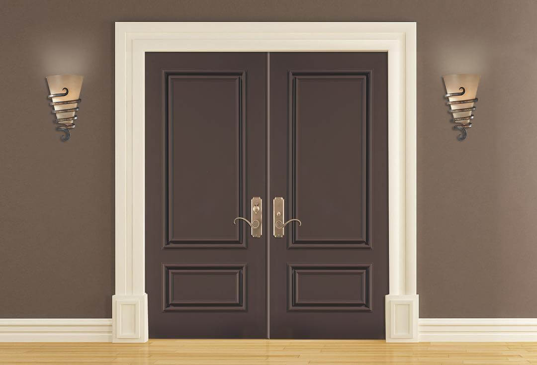 Dark Brown Double Doors