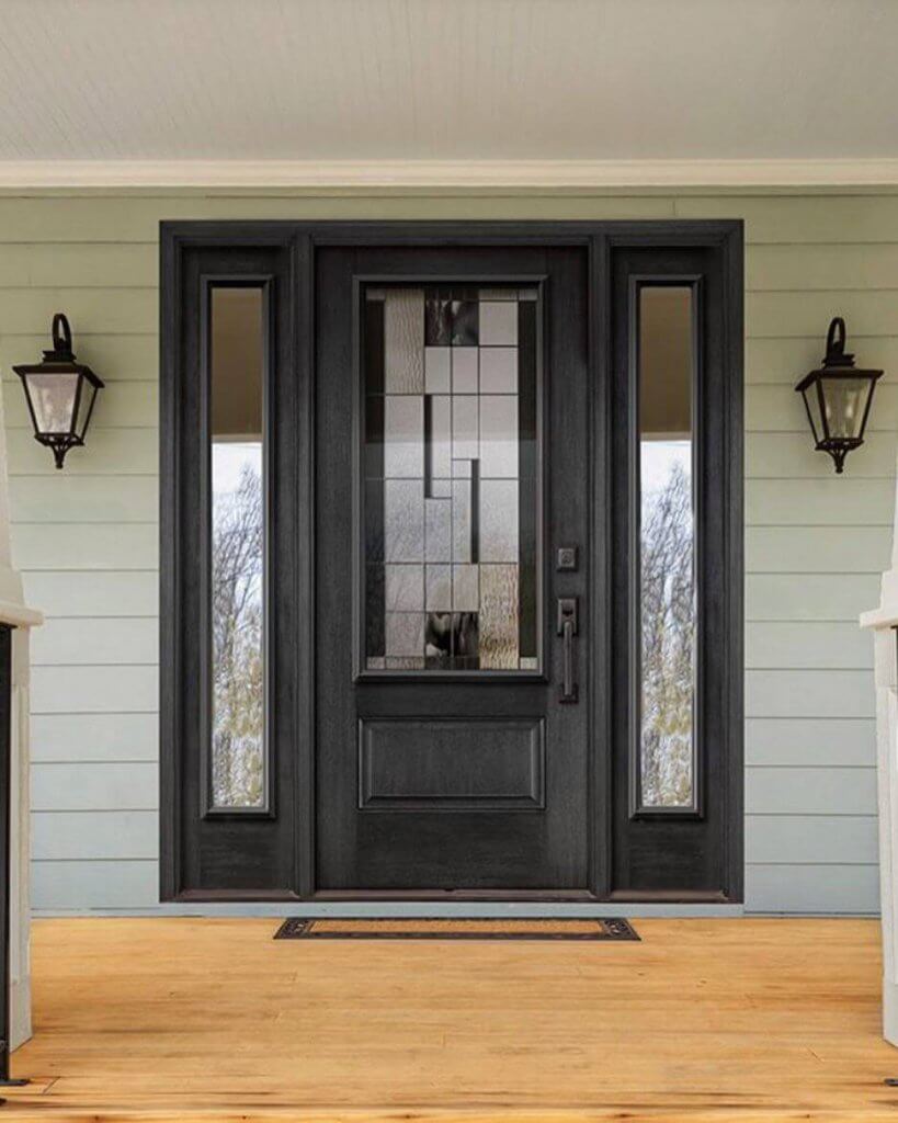 Black Door with Glass Panel | Kempenfelt Windows & Doors
