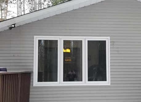After Cut Out Siding for Casement Windows