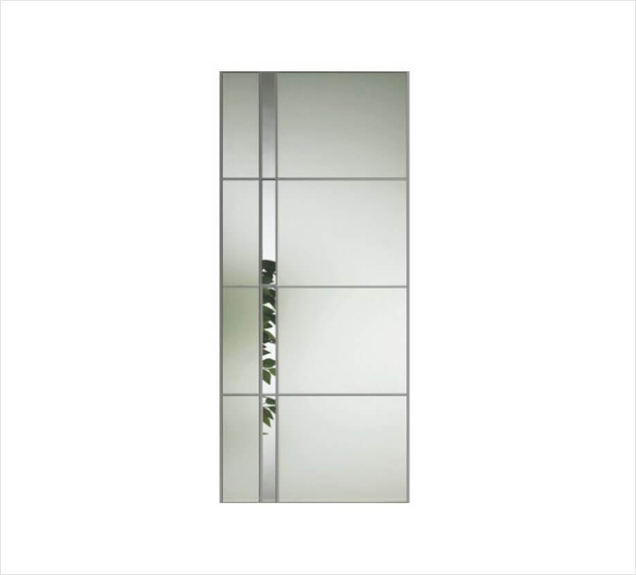 Kiara Glass VA Decorative Collection Stainless Caming