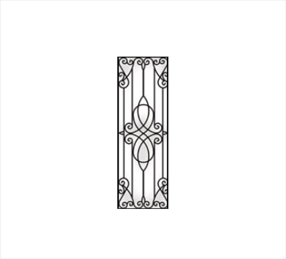 Lynda Decorative Glass Wrought Iron Collection