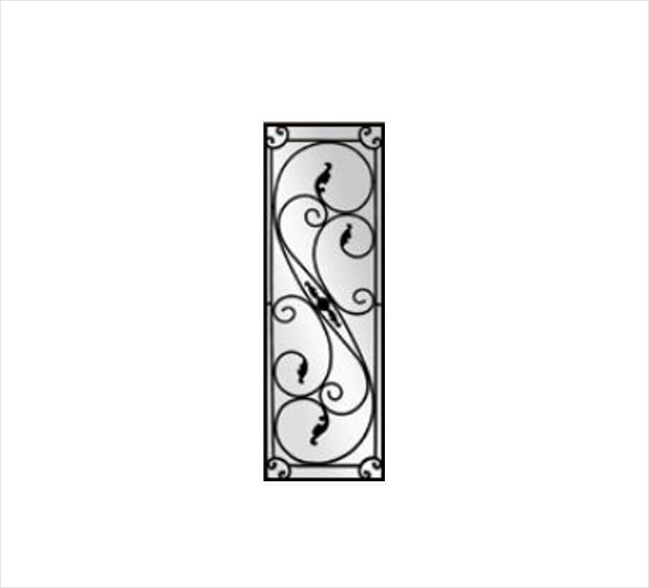 Serafina Decorative Glass Wrought Iron Collection