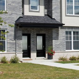 Dorplex Steel Entry Door with Contemporary Glass