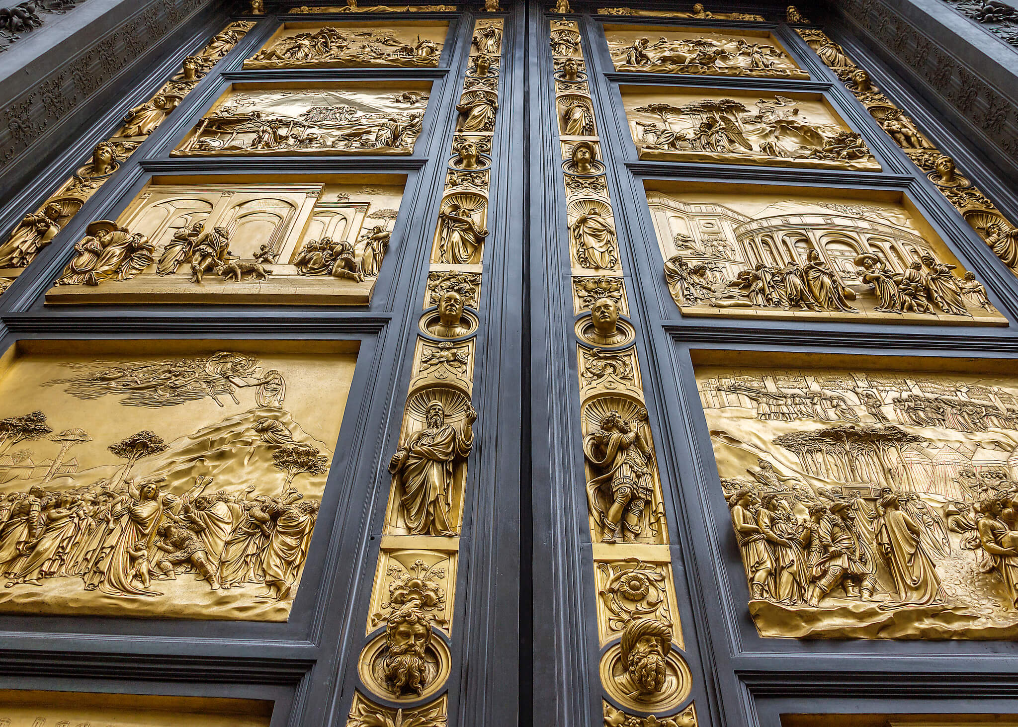 Bronze, gilt-coated doors of the Baptistery of San Giovanni