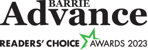 Barrie Advance READERS' CHOICE AWARDS 2023 badge